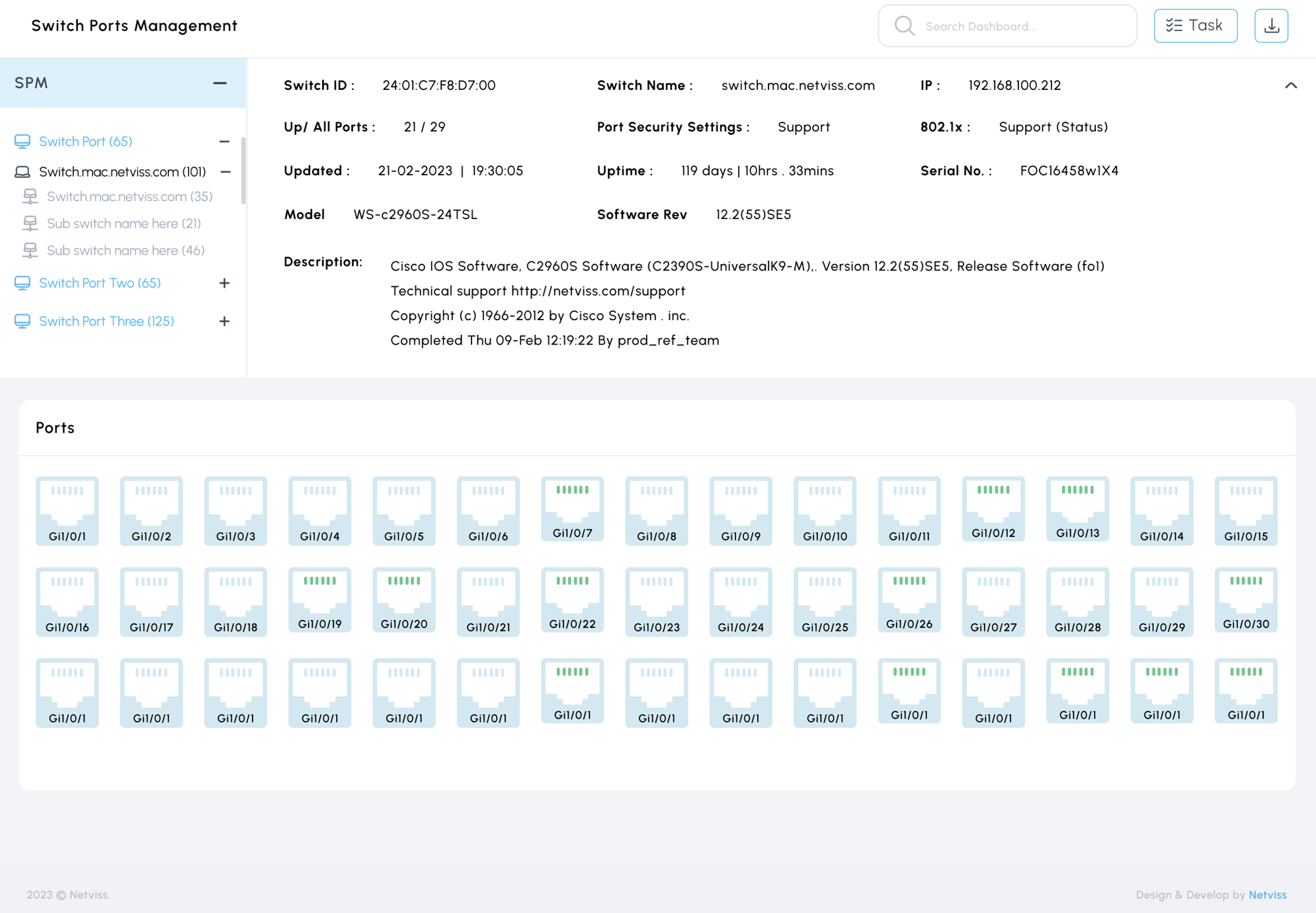 Switch Port Management